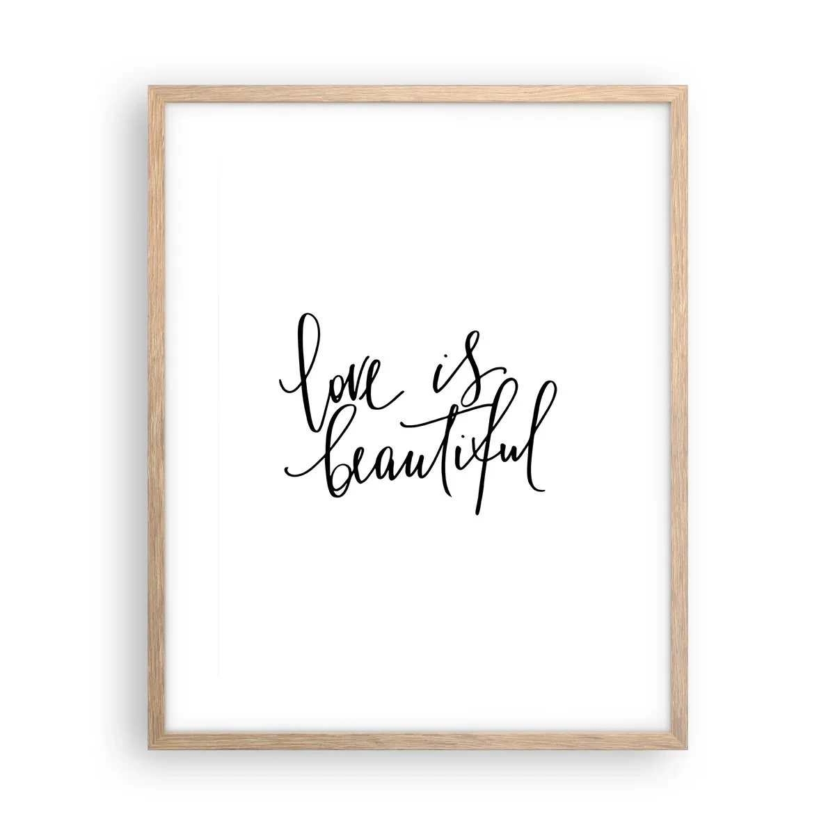 Plakát v rámu světlý dub - Přečti a zopakuj - 40x50 cm