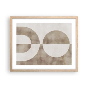 Plakát v rámu světlý dub - Podobnosti a rozdíly - 50x40 cm