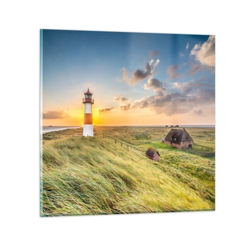 Obraz na skle - Mezi vlnami - 30x30 cm