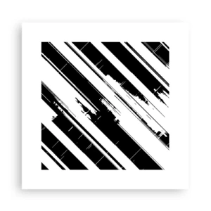 Plakát - Intenzivní a dynamická kompozice - 30x30 cm