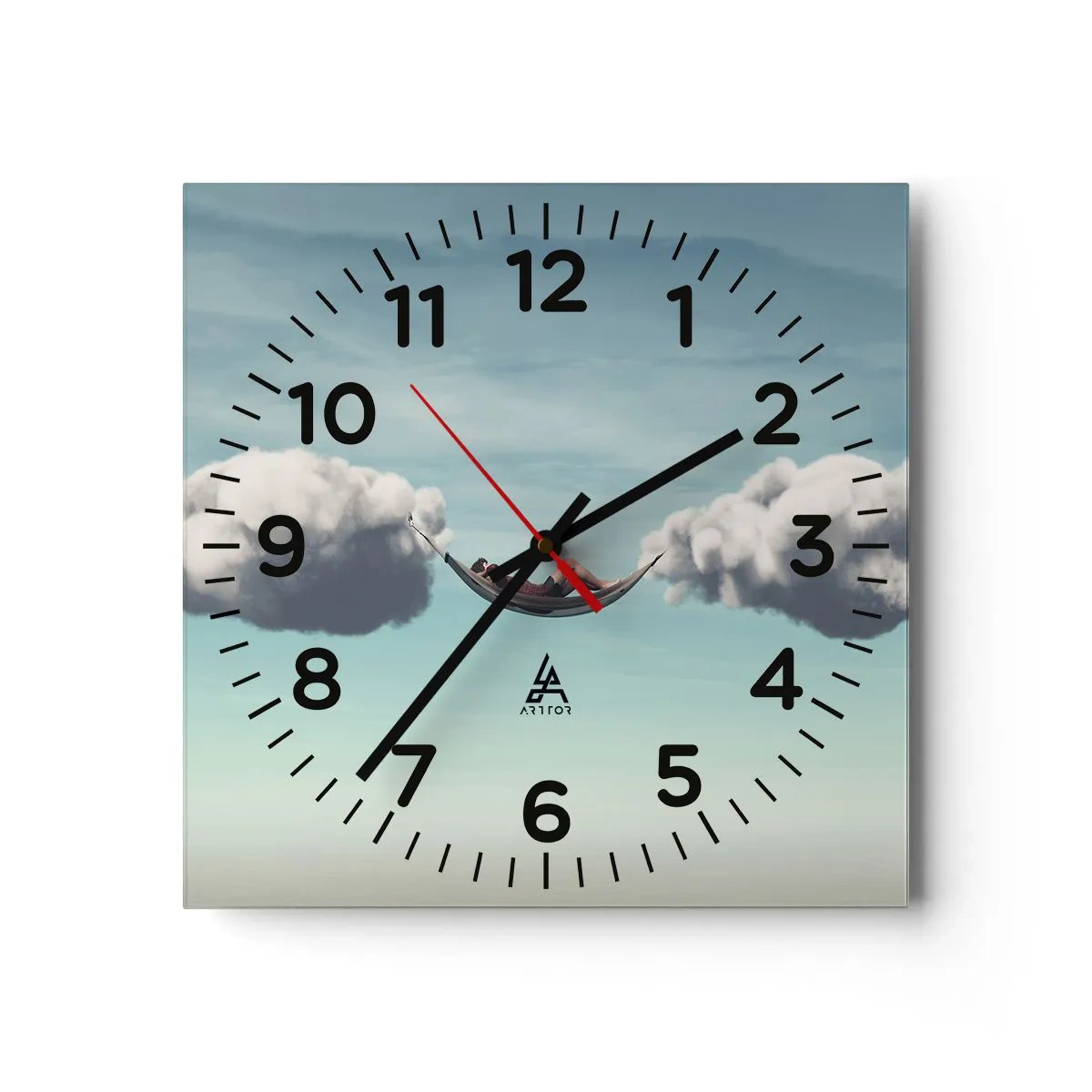 Nástěnné hodiny - Blaženost okamžiku - 40x40 cm