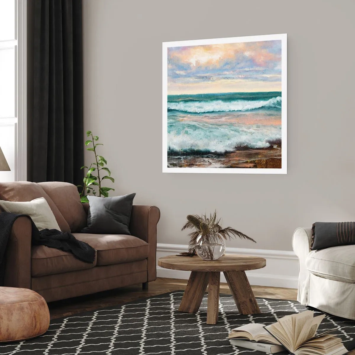 Plakát - Tady uhladíš duši - 30x30 cm