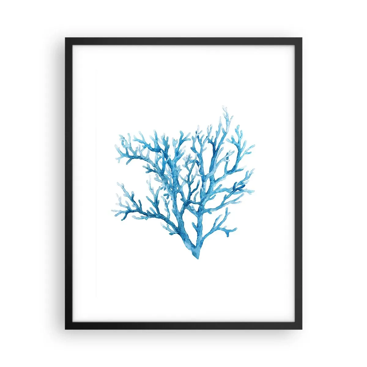 Plakát v černém rámu - Mořský filigrán - 40x50 cm
