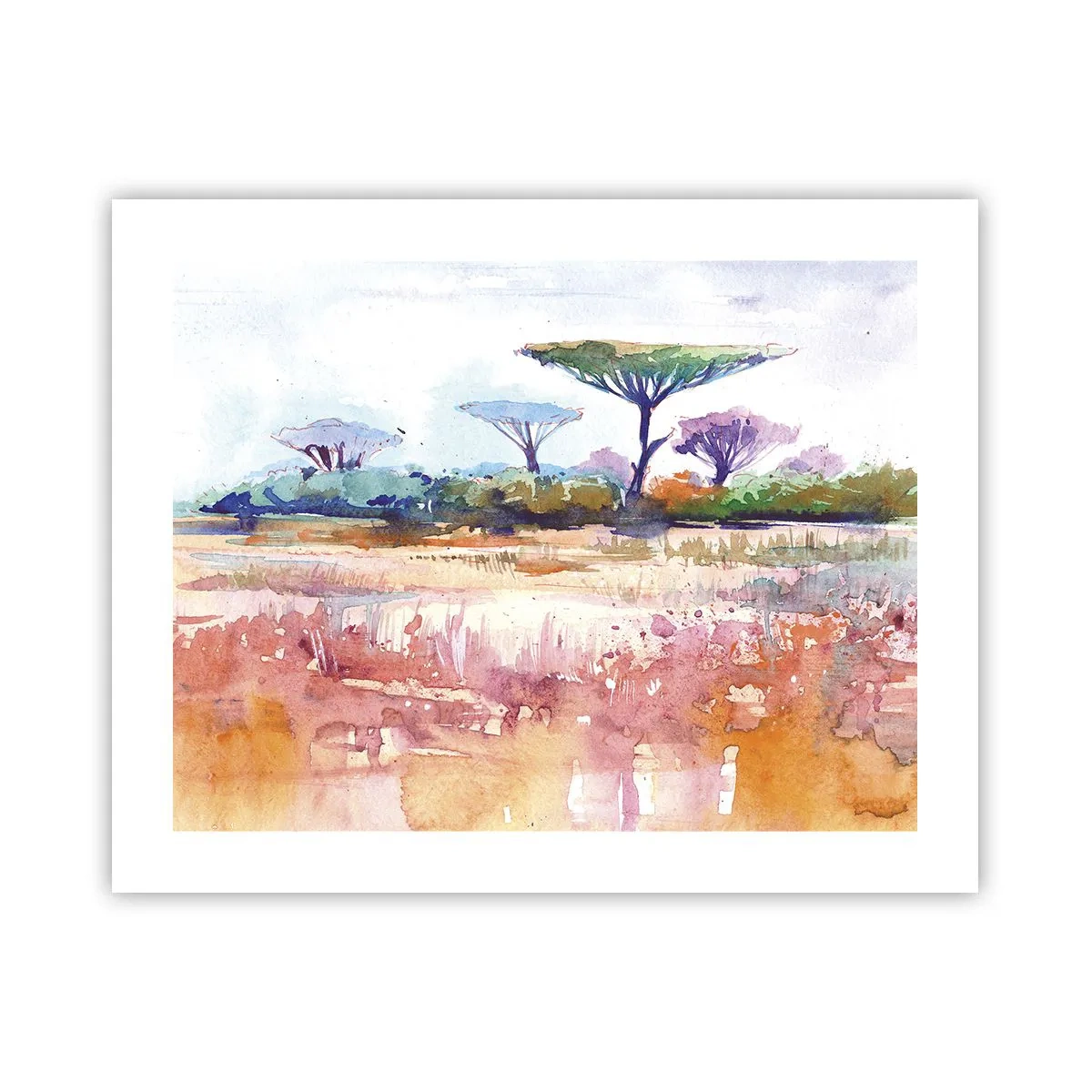 Plakát - Barvy savany - 50x40 cm