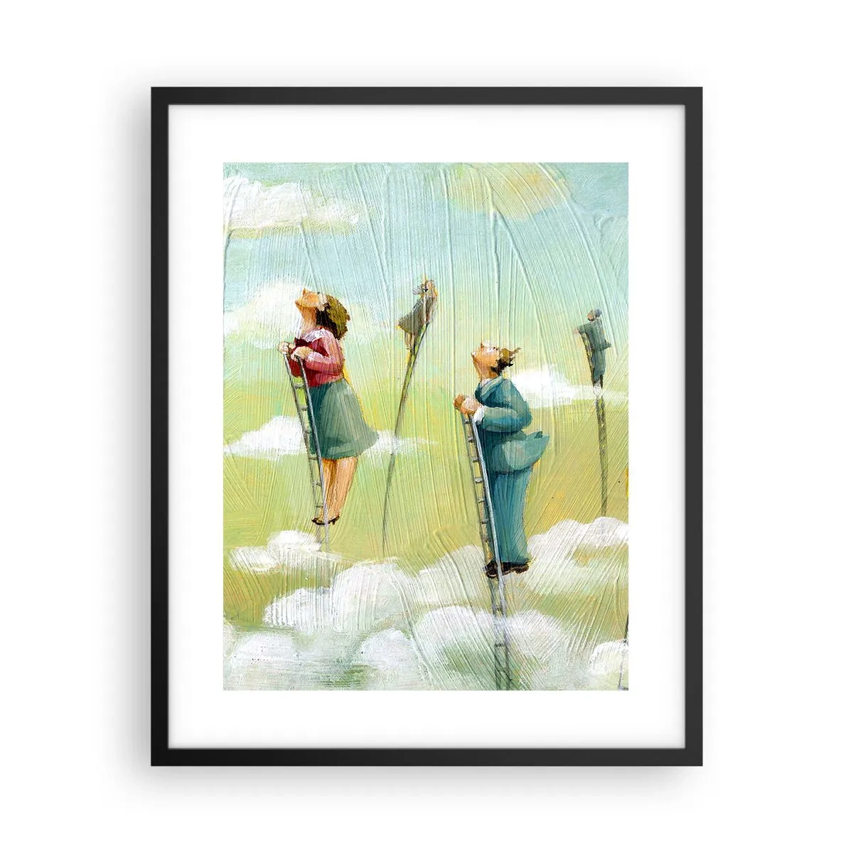 Plakát v černém rámu - Za svým snem - 40x50 cm