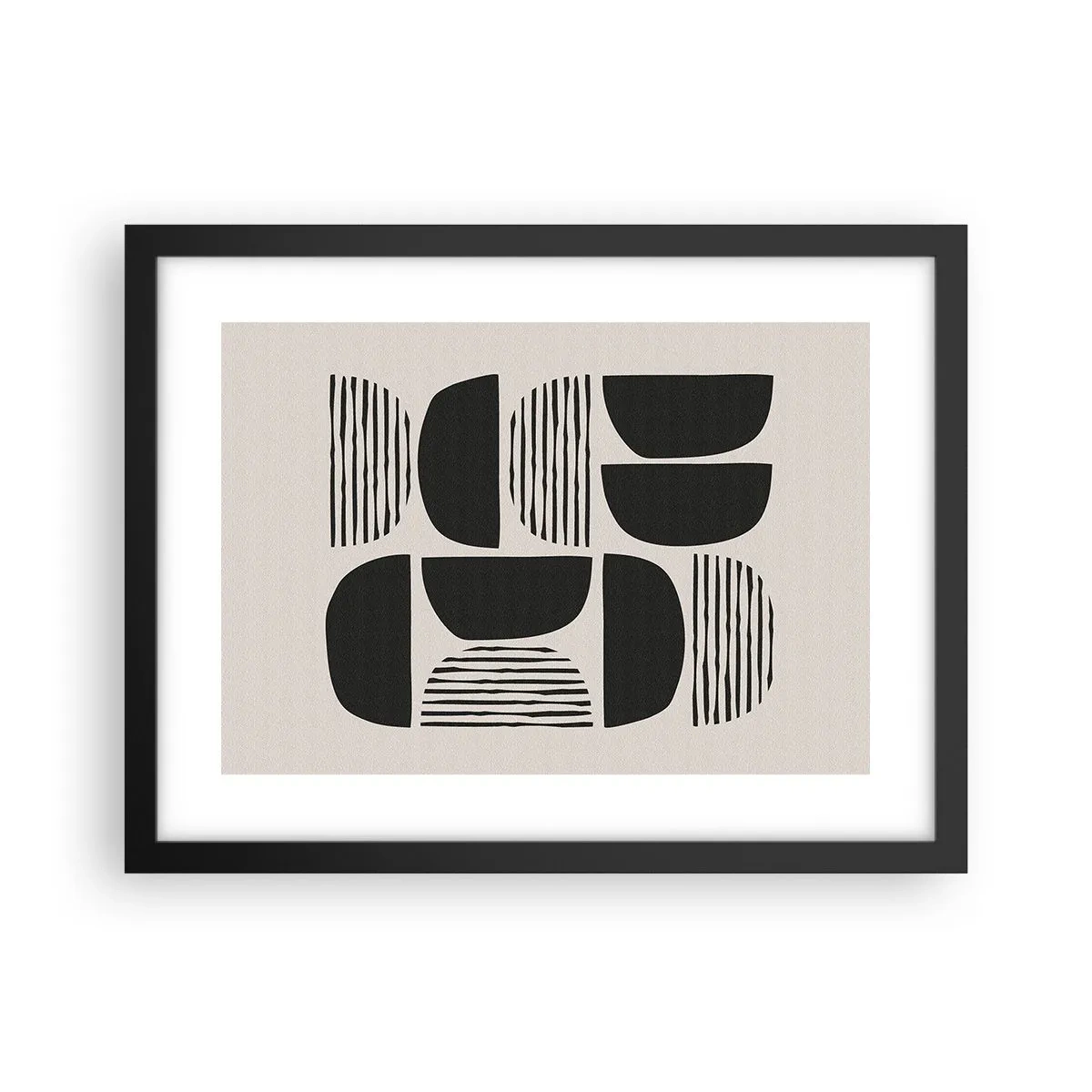 Plakát v černém rámu - Polovičaté soustavy - 40x30 cm