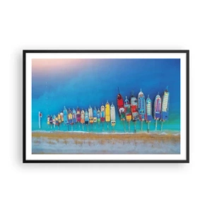 Plakát v černém rámu - Z ptačí perspektivy - 91x61 cm