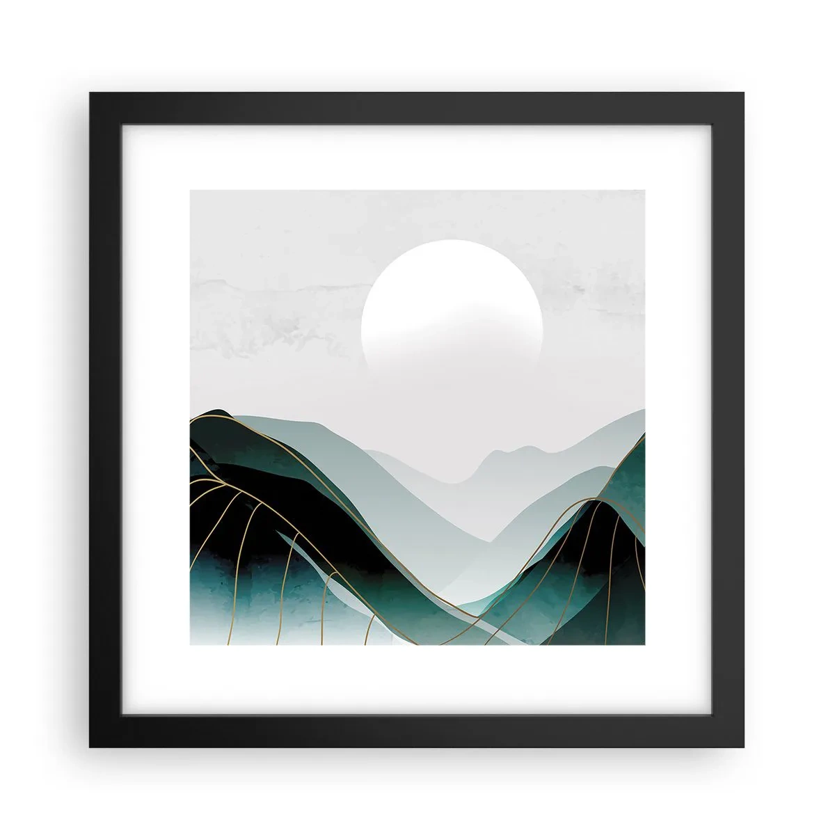 Plakát v černém rámu - V plném majestátu - 30x30 cm