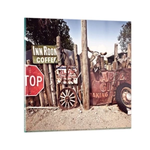 Obraz na skle - A čas se zastavil - 30x30 cm