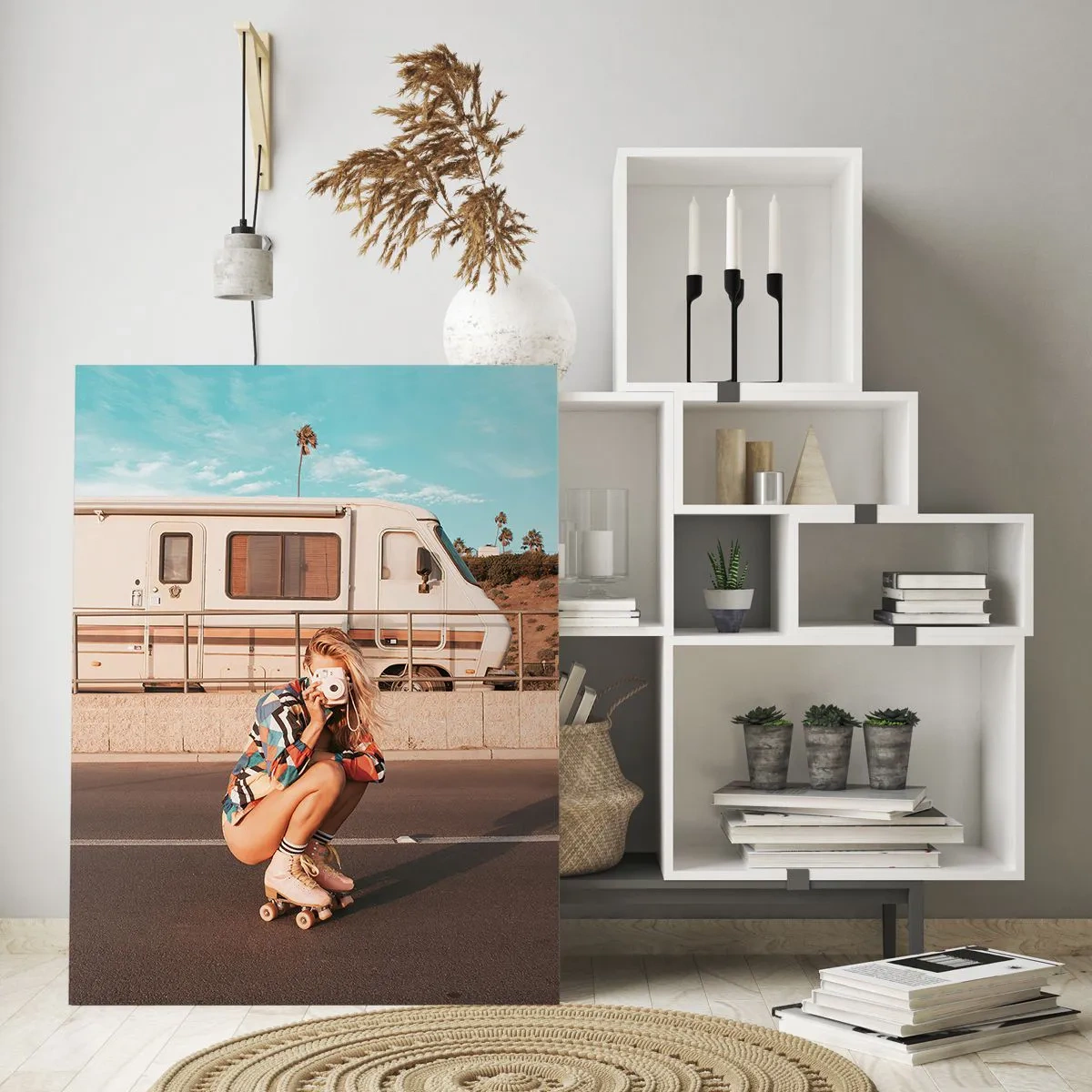 Obraz na skle - Usmějte se! - 50x70 cm