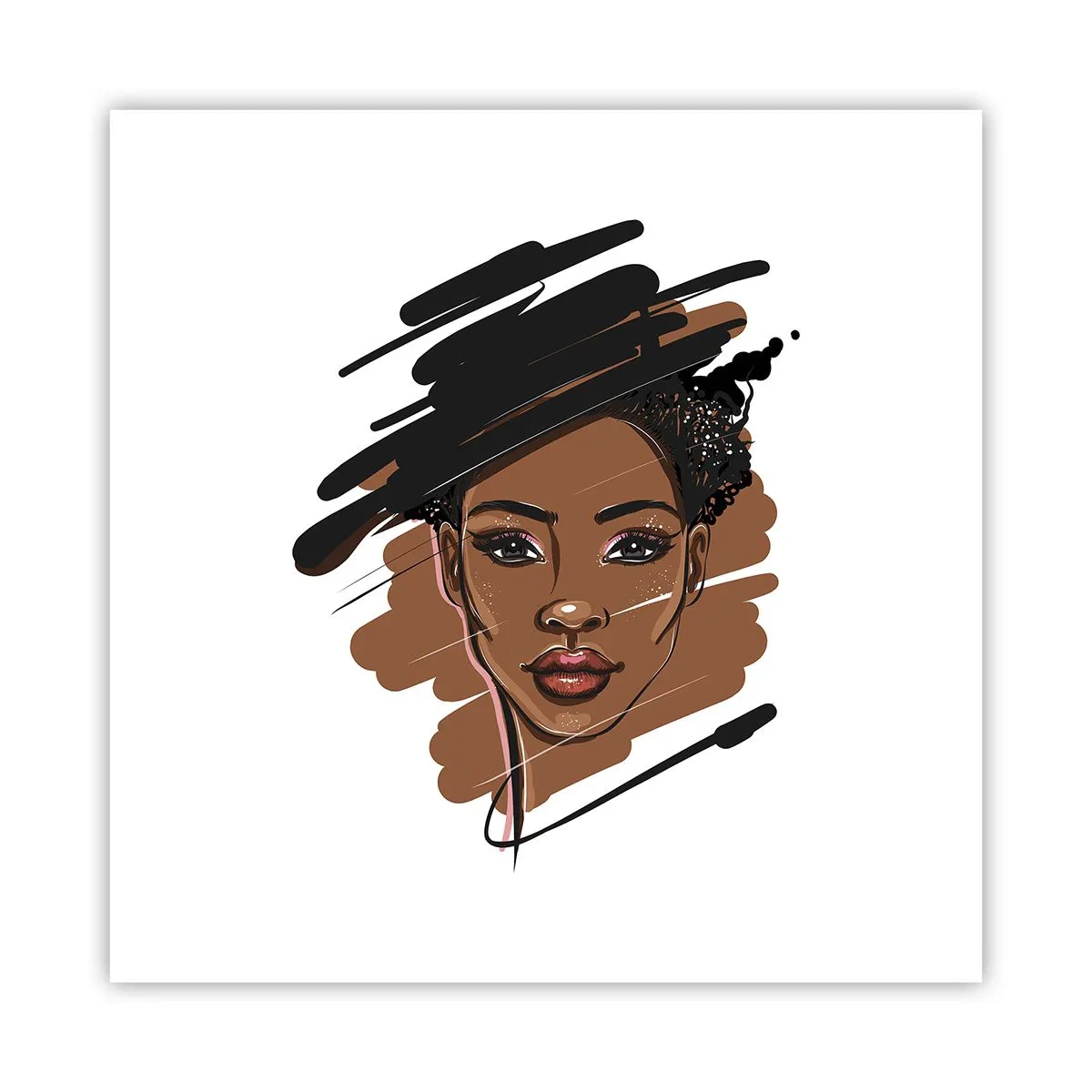 Plakát - Sladká jako čokoláda - 40x40 cm