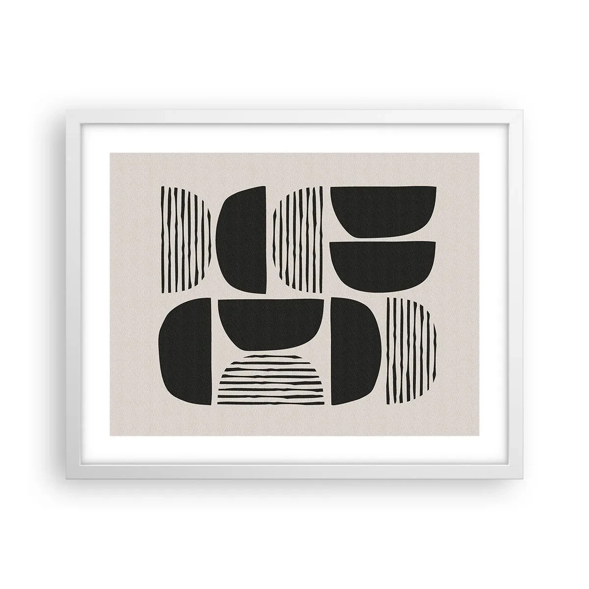 Plakát v bílém rámu - Polovičaté soustavy - 50x40 cm