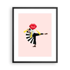 Plakát v černém rámu - Surrealistický pop-art - 40x50 cm