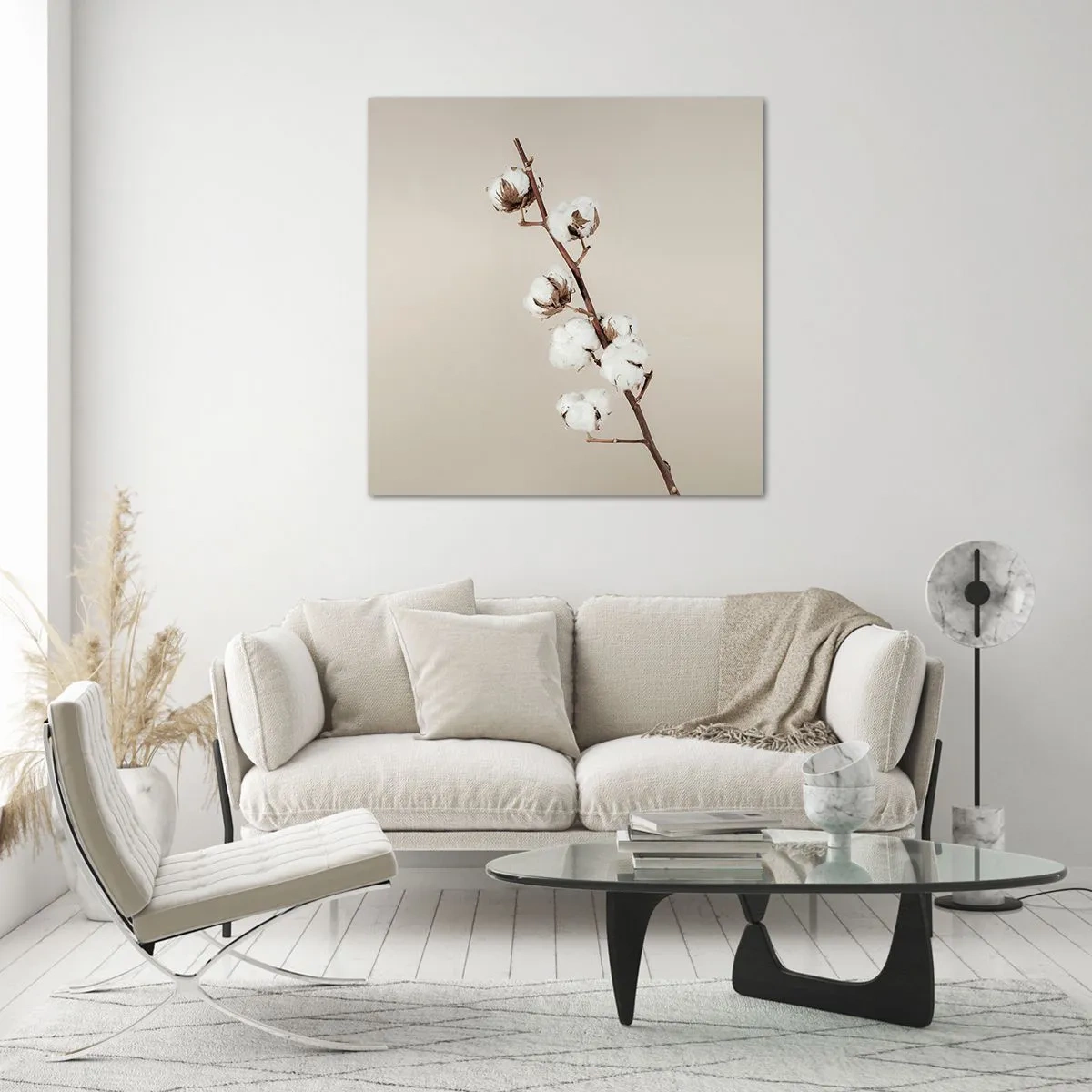 Obraz na skle - U zdroje měkkosti - 70x70 cm