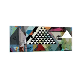 Obraz na skle - Jak je to snadné - 140x50 cm