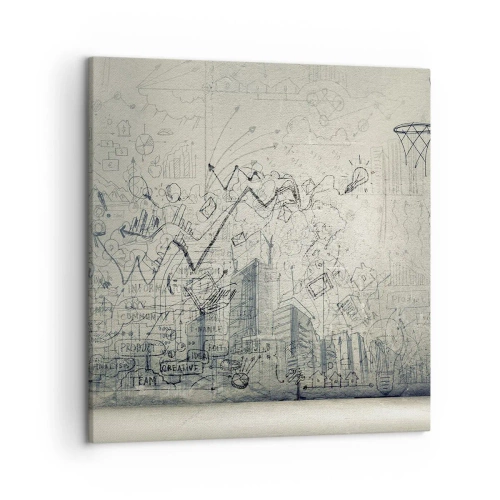Obraz na plátně - Můj skvělý městský život - 50x50 cm