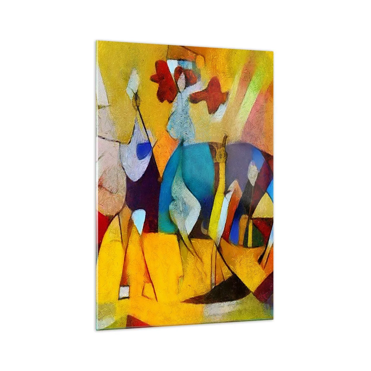 Obraz na skle - Slunce - život - radost - 70x100 cm