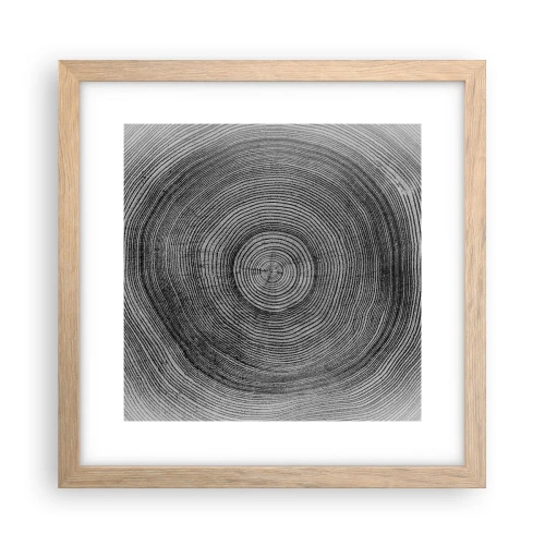 Plakát v rámu světlý dub - Znamení doby - 30x30 cm