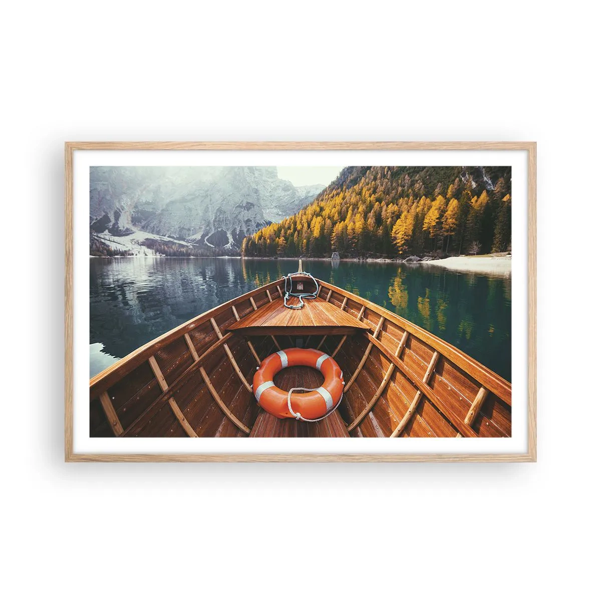 Plakát v rámu světlý dub - Horská túra - 91x61 cm