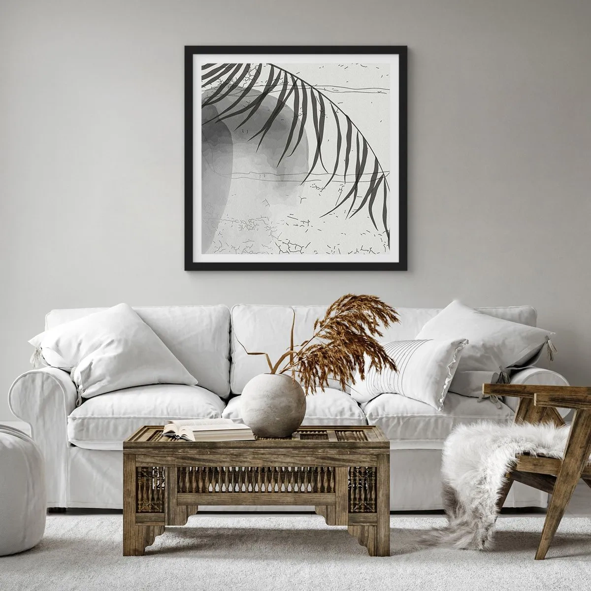 Plakát v černém rámu - Subtilní exotika přírody - 60x60 cm