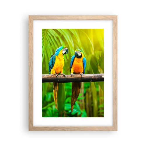 Plakát v rámu světlý dub - Slyšela jsi, že ona…? - 30x40 cm