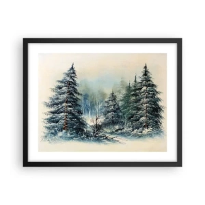 Plakát v černém rámu - Připravení na Vánoce - 50x40 cm