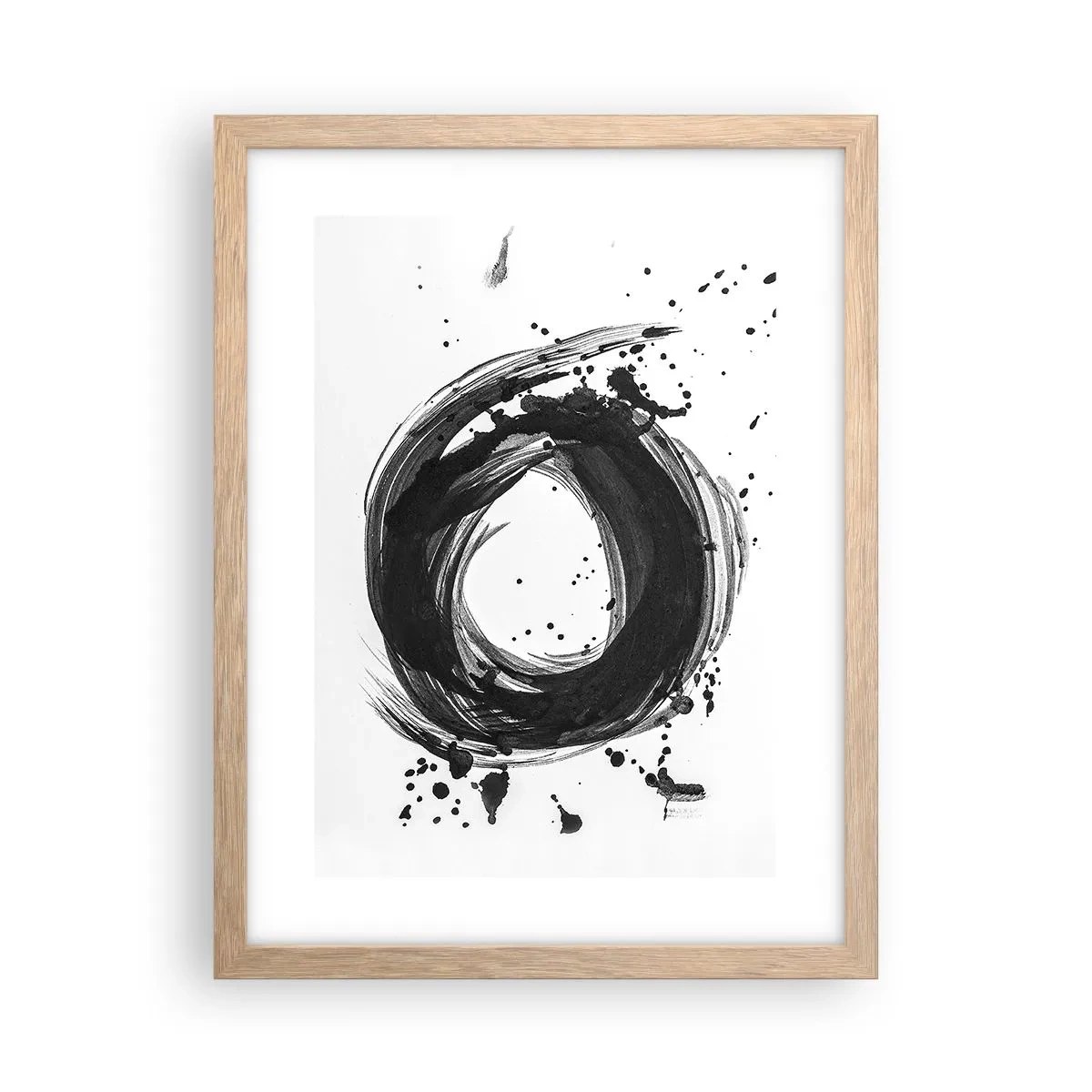 Plakát v rámu světlý dub - Vír tvoření - 30x40 cm