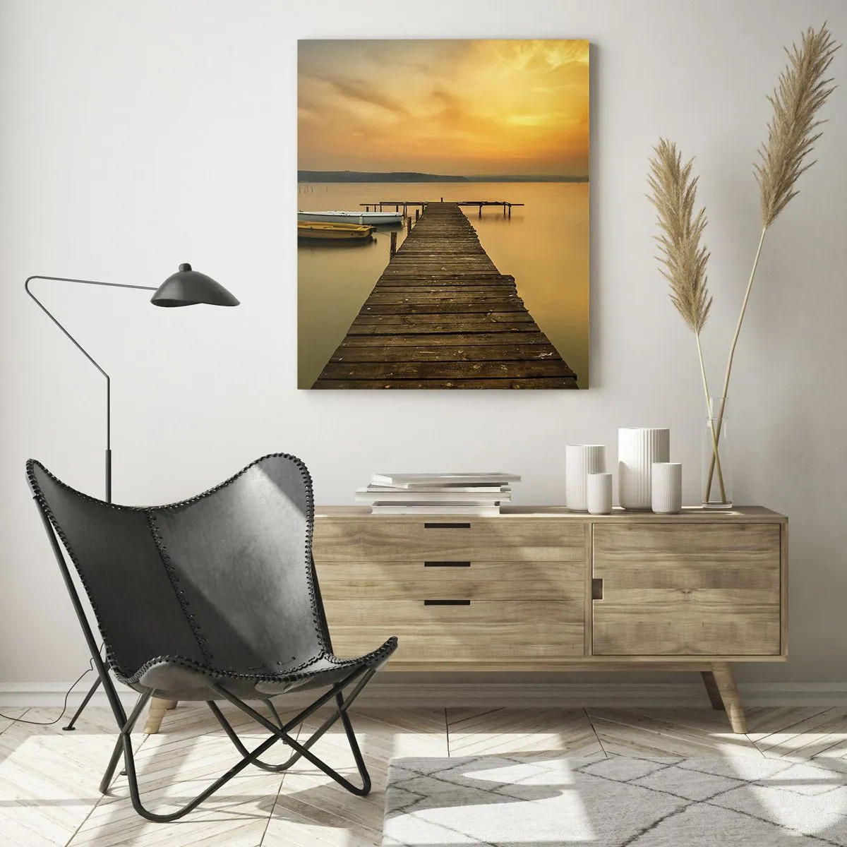 Obraz na skle - Otevřu ti zlaté nebe - 50x70 cm
