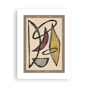 Plakát - Kompozice – oblouky a ovály - 30x40 cm