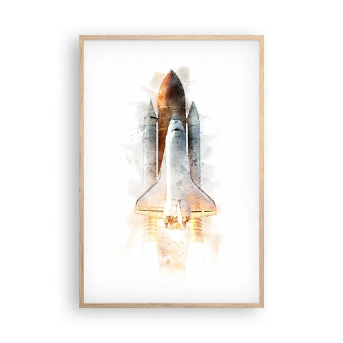 Plakát v rámu světlý dub - Průzkumníci do toho - 61x91 cm