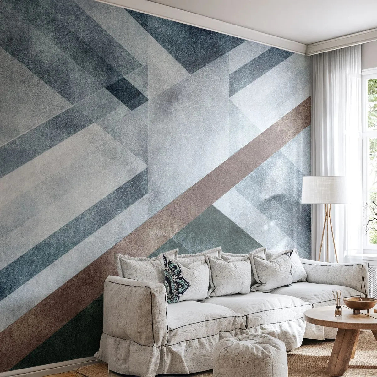 Fototapeta Premium Canvas - Sofistikovaná elegance geometrie - Čáry, Geometrie, Abstrakce - 250x175 cm