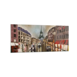 Obraz na skle - Počítá se pouze ona - 120x50 cm