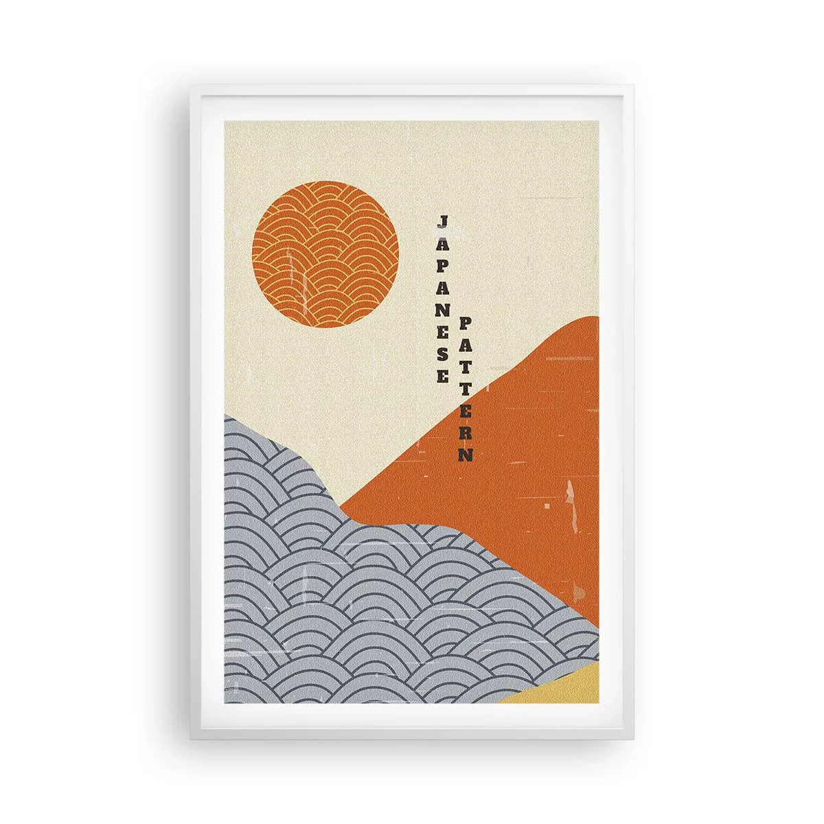 Plakát v bílém rámu - V japonském duchu - 61x91 cm