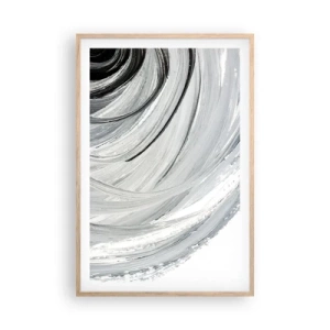 Plakát v rámu světlý dub - Orbitální kompozice - 61x91 cm