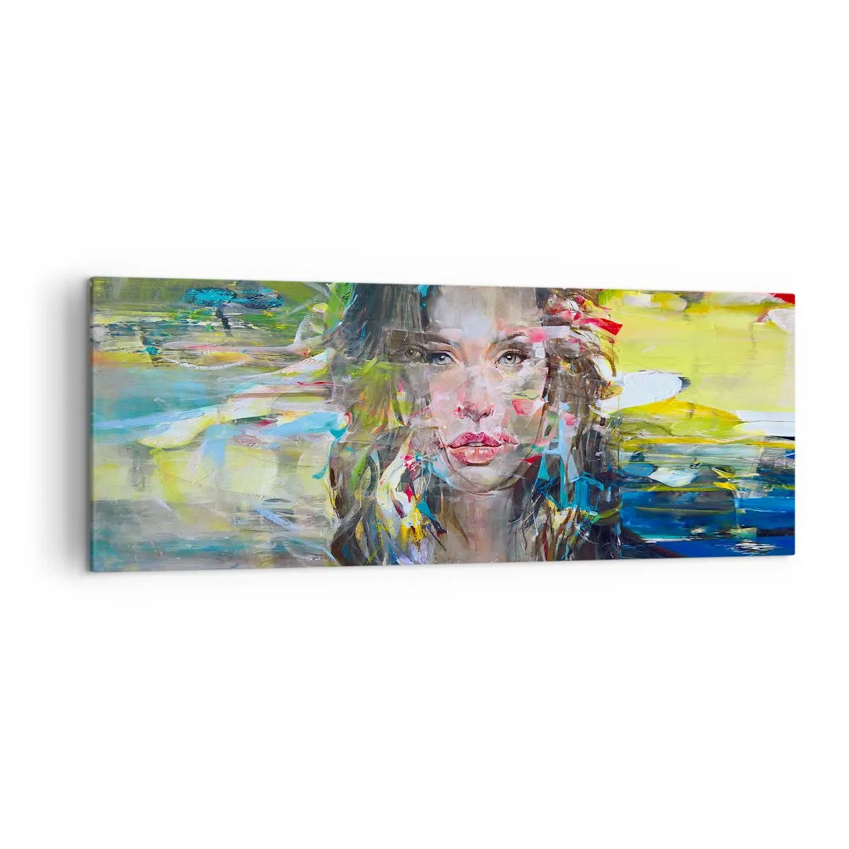 Obraz na plátně - Za závojem vzduchu - 140x50 cm
