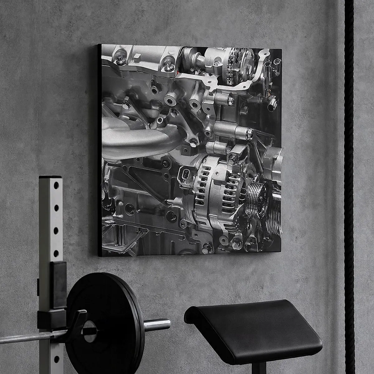 Obraz na plátně - Kovový, krásný, silný - 30x30 cm