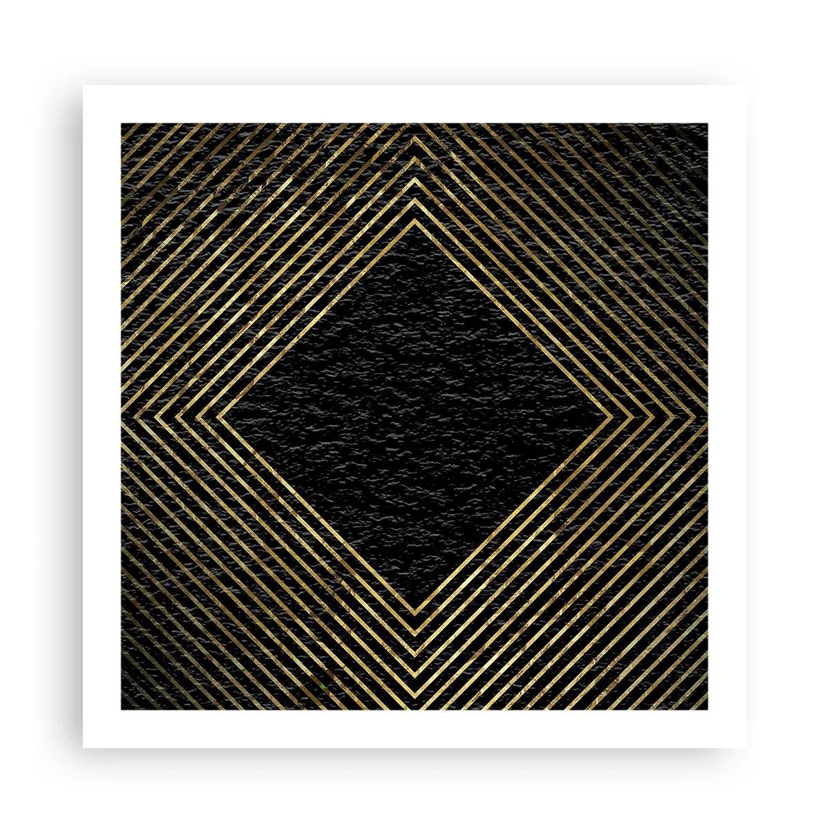 Plakát - Geometrie ve stylu glamour - 60x60 cm