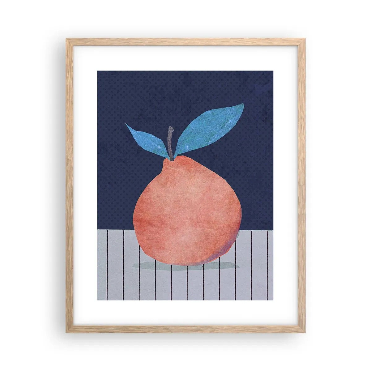 Plakát v rámu světlý dub - Konvexita a rovina - 40x50 cm