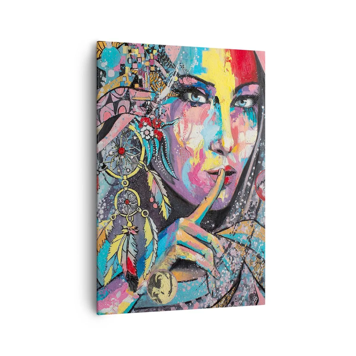 Obraz na plátně - Mlč, než pochopíš - 70x100 cm