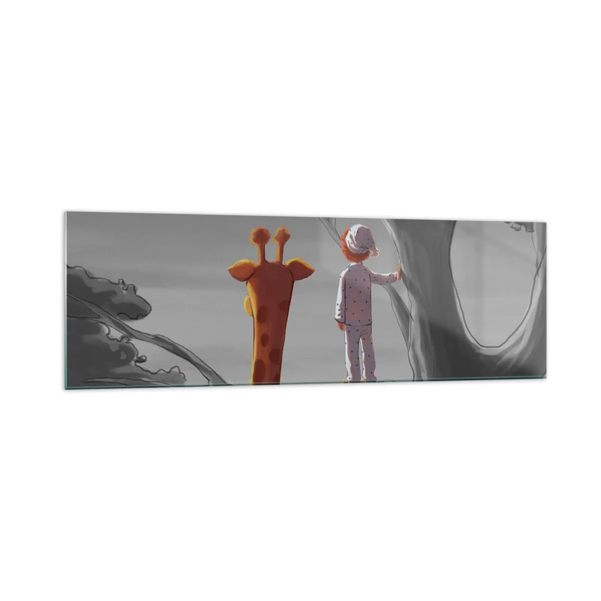 Obraz na skle - Fakt se to děje - 160x50 cm