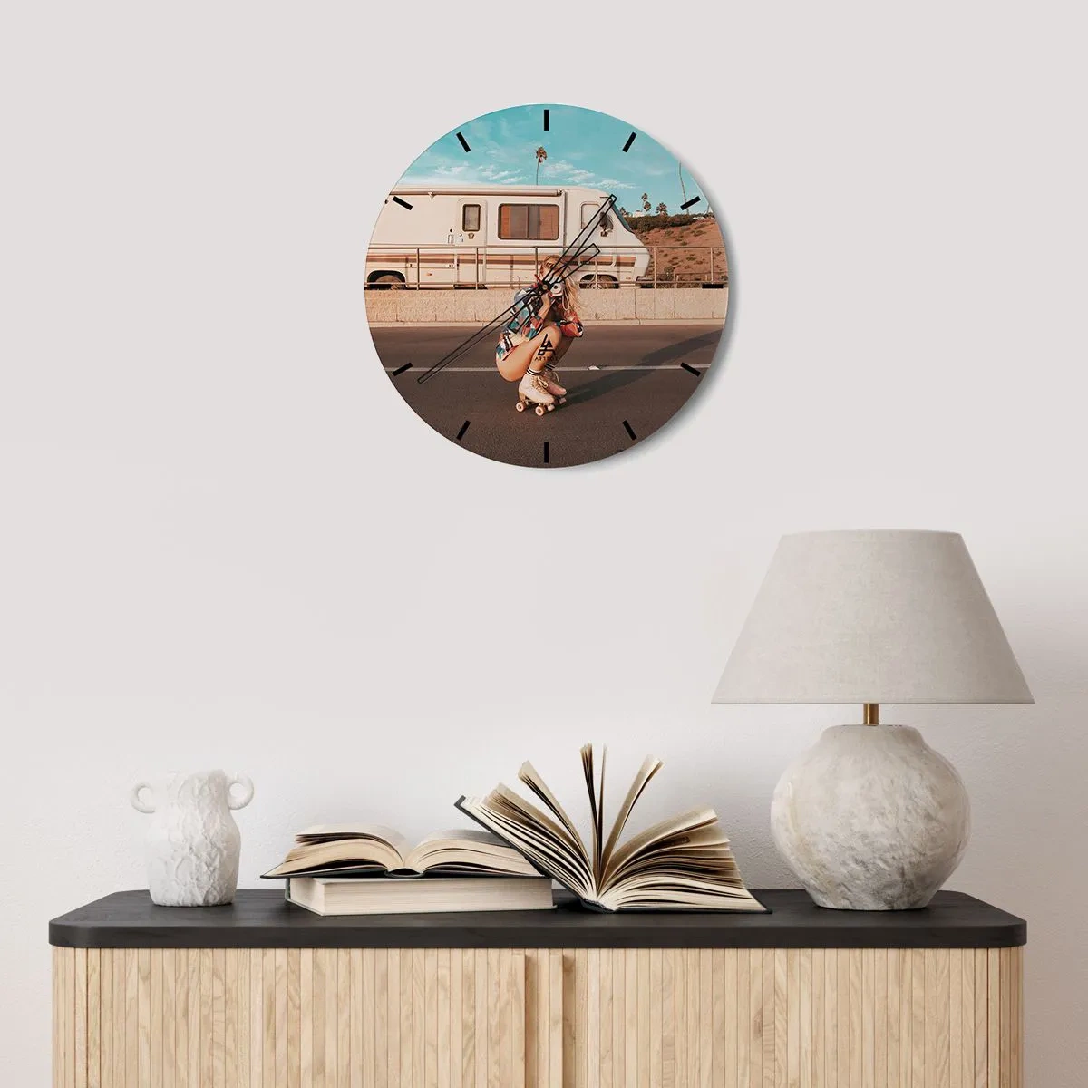 Nástěnné hodiny - Usmějte se! - 30x30 cm