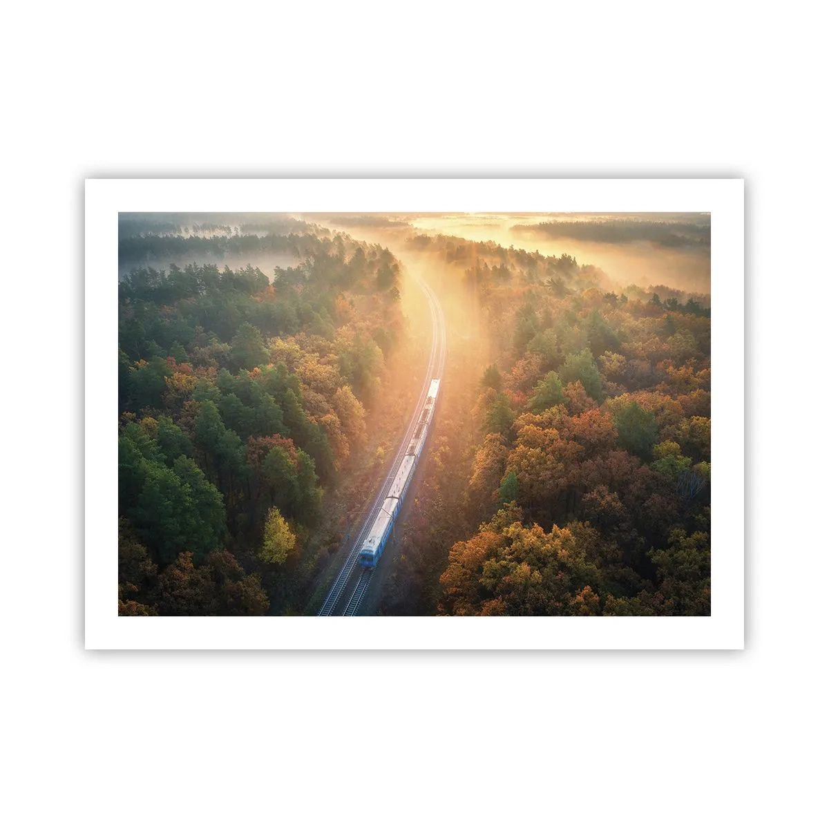 Plakát - Podzimní cesta - 70x50 cm