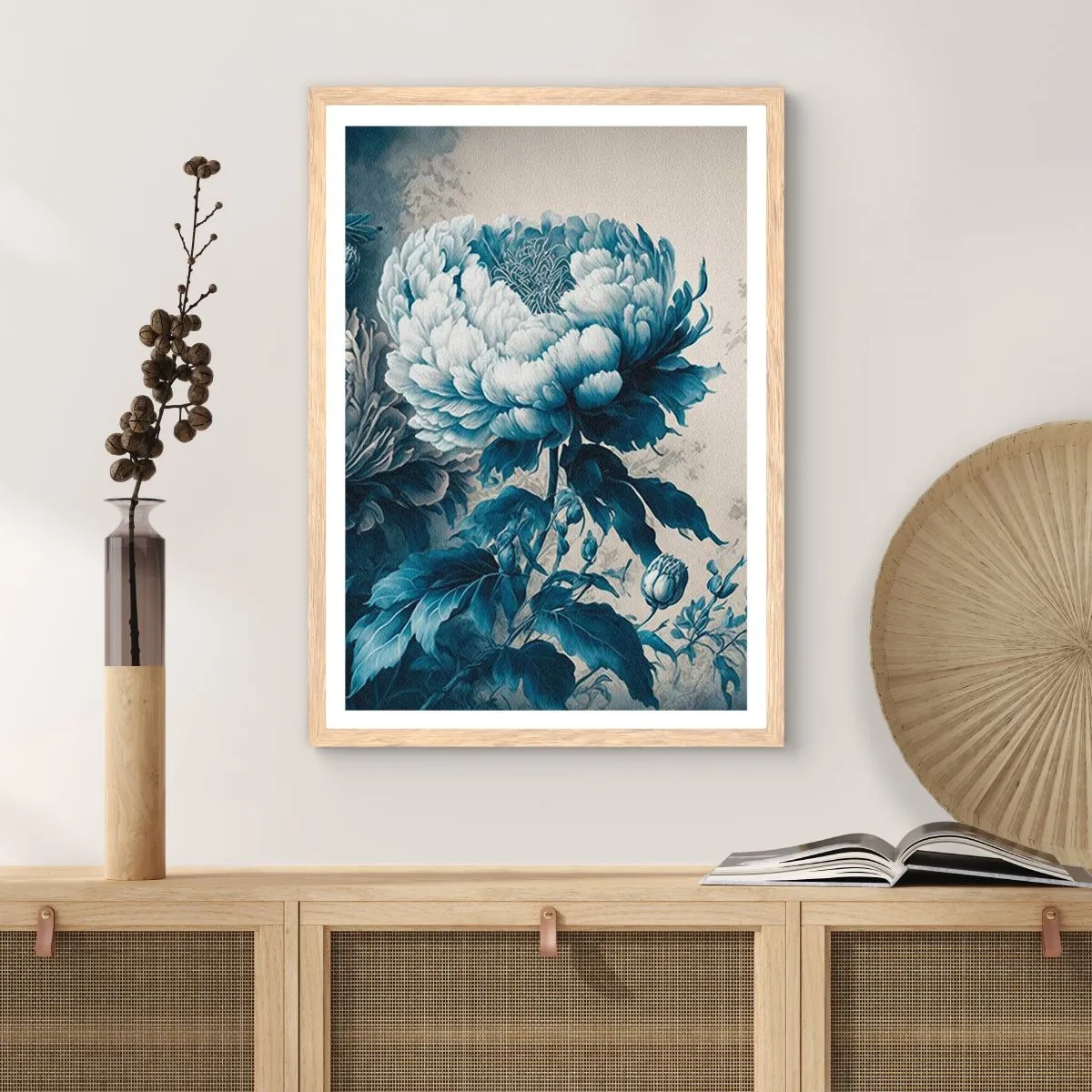 Plakát v rámu světlý dub - Shodný pár - 70x100 cm