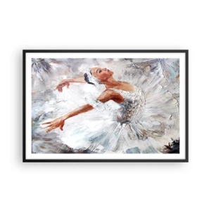 Plakát v černém rámu - Jemná a lehká jako tyl - 91x61 cm