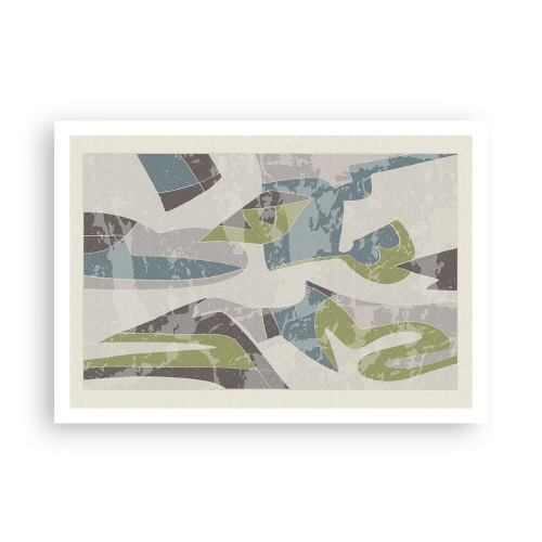 Plakát - Kompozice za sklem - 100x70 cm