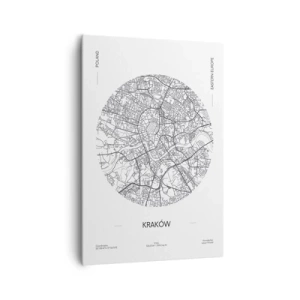 Obraz na plátně - Anatomie Krakova - 70x100 cm