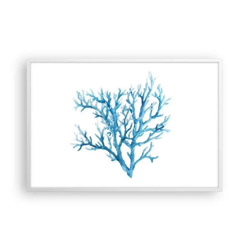 Plakát v bílém rámu - Mořský filigrán - 91x61 cm