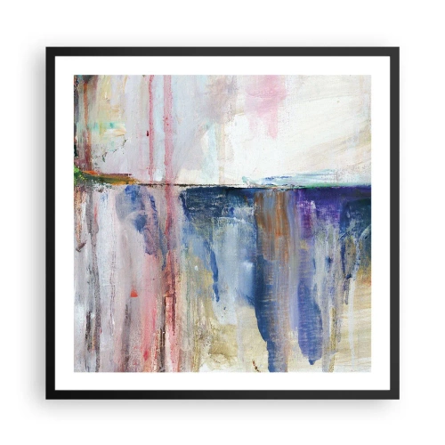 Plakát v černém rámu - Barevné dojmy a asociace - 60x60 cm