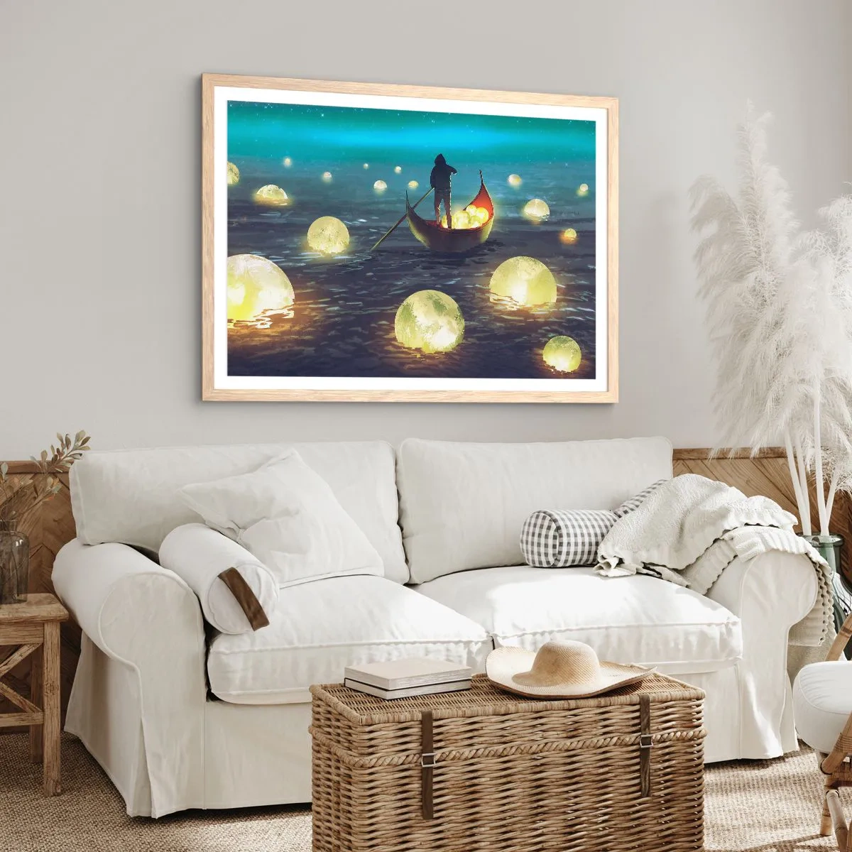 Plakát v rámu světlý dub - Věci, o nichž se filozofům nezdá - 100x70 cm