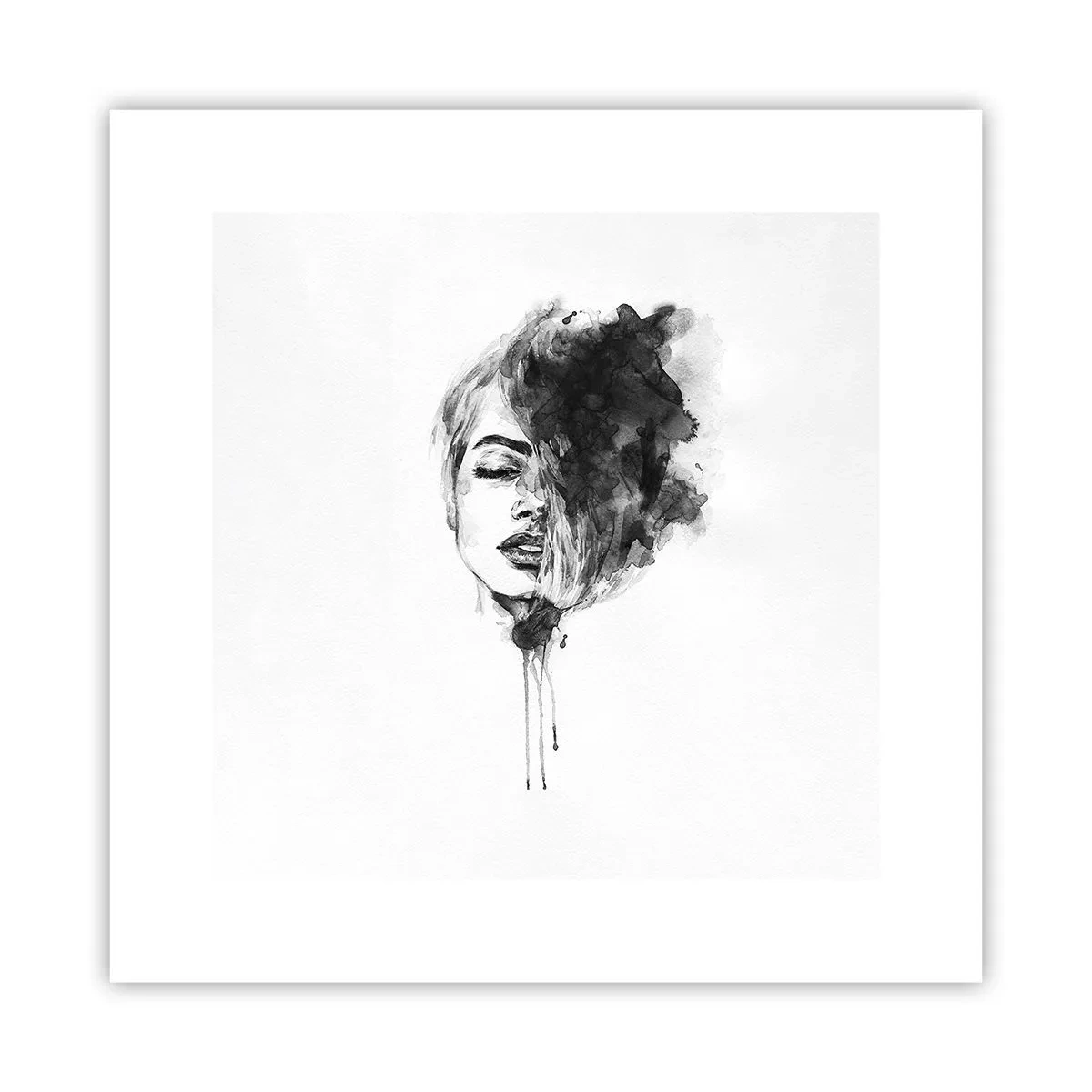 Plakát - O čem sní dívka - 30x30 cm